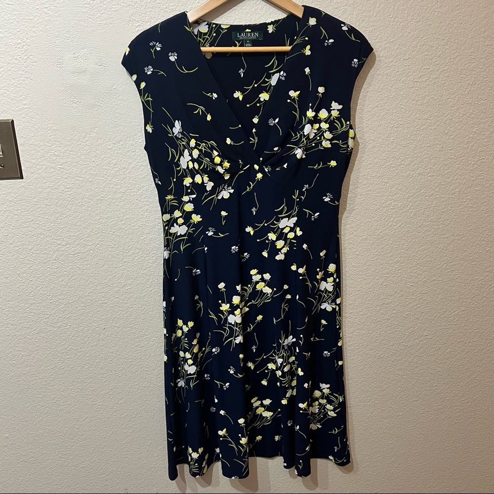 Ralph Lauren Floral-Printed Mid-length Dress